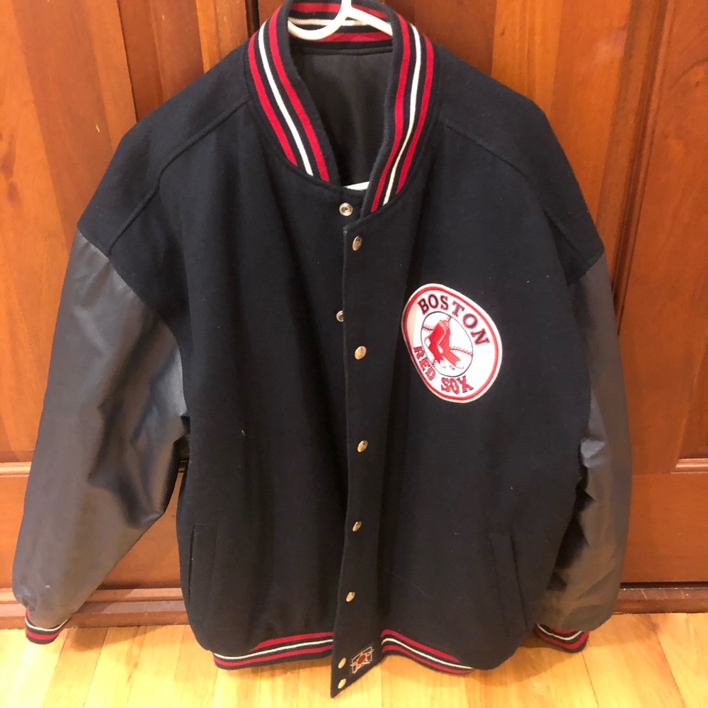 Boston Red Sox Reversible Wool Leather Jacket